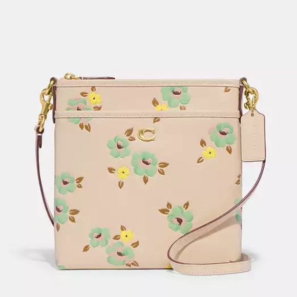 Coach Floral Crossbody Handbag NWT - Picture 1 of 6